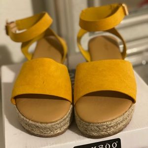 Bamboo Gold Espadrille Sandals